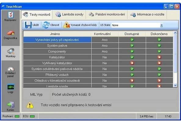 TouchScan ELM 327 - v češtině na CD