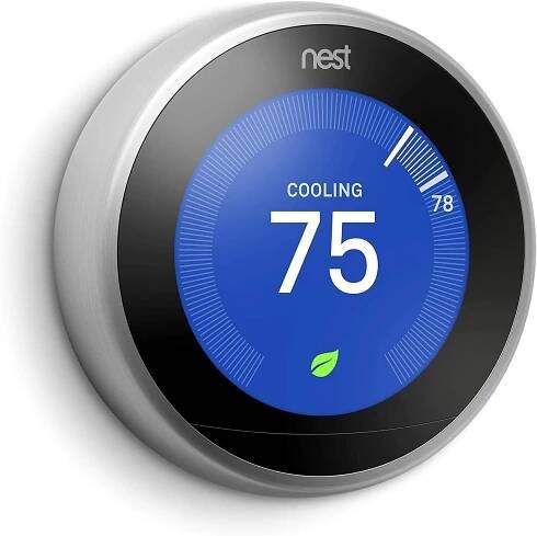 POUZE ZOBRAZOVACÍ ČÁST: Google Nest 3. generace učení nerezová WIFI termostat