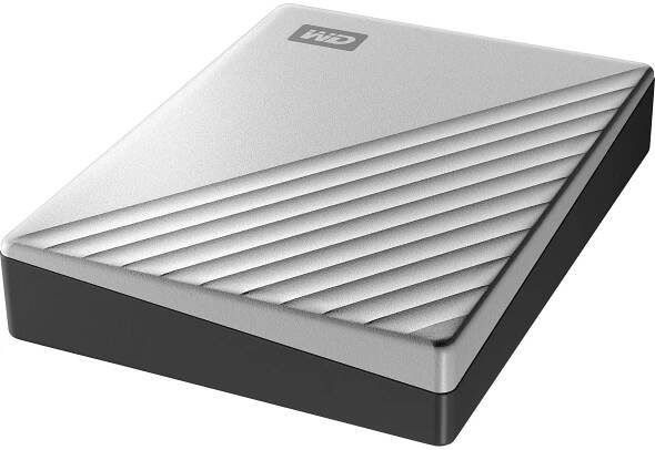 WD My Passport Ultra 4 TB externí HDD 6,35 cm (2,5") USB-C® stříbrná WDBFTM0040BSL-WESN