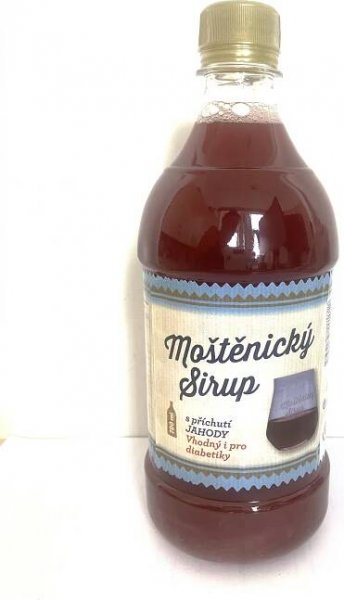 Moštěnický sirup s nižším obsahem cukru 700 ml jahoda od 69 Kč