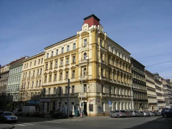 Praha-Vinohrady, Corner of Korunní and Budečská Streets