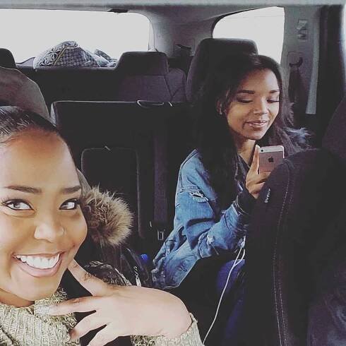 Shar Jackson and Cassalei Monique Jackson.