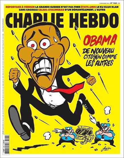 Charlie Hebdo má na obálke karikatúru občana Obamu - SITA.sk