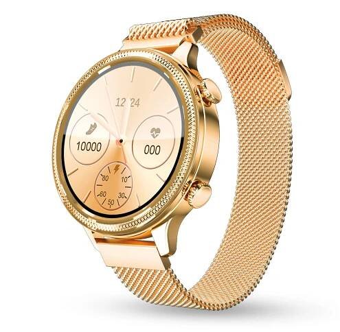 Chytré hodinky Aligator Lady Watch zlaté