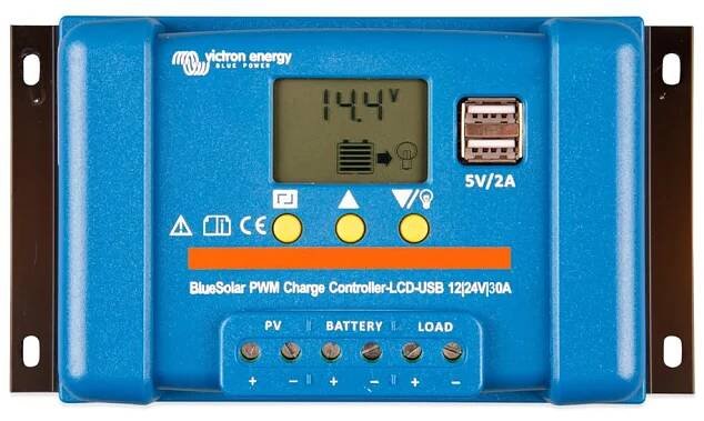 PWM solární regulátor Victron Energy BlueSolar-LCD&USB 30A