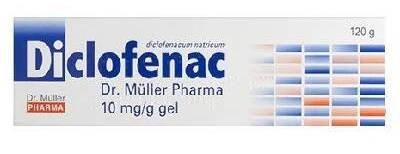 DICLOFENAC DR. MÜLLER PHARMA DRM 10MG/G GEL 1X120G I