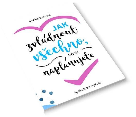 Děkovací stránka e-book: Jak zvládnout všechno, co si naplánujete