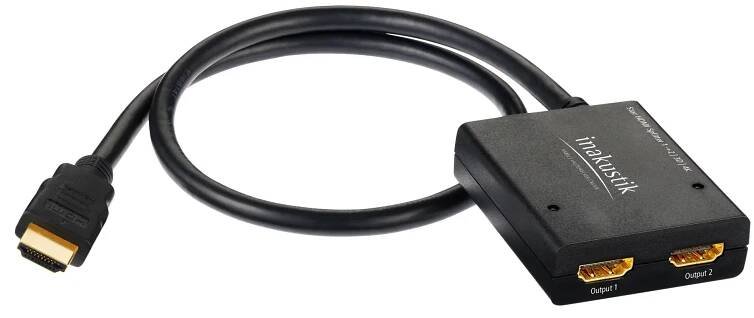 Video kabel InAkustik Premium HDMI Splitter 1 -> 2 Scaler
