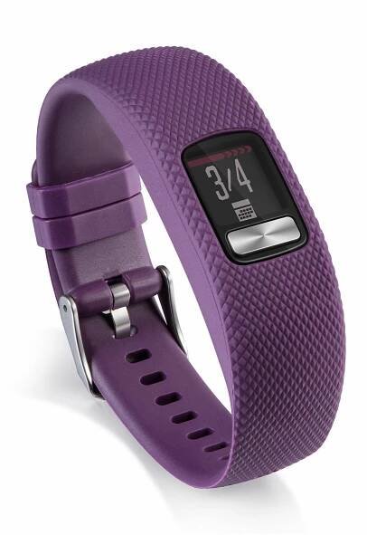 Silikonový řemínek hodinek Garmin Vivofit 4 "Lizard" - fialový