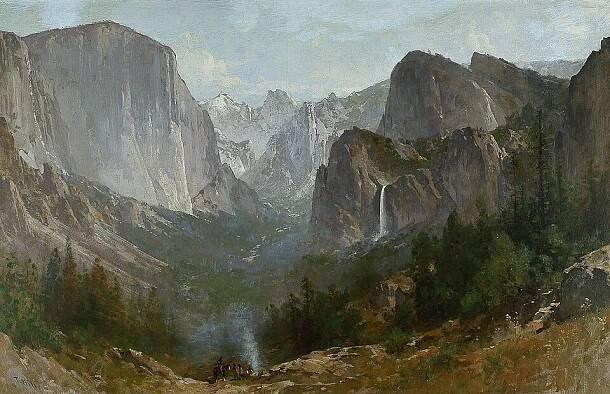 Indians at Campfire, Yosemite Valley (c.1885), Blanton Museum of Art, Austin, Texas