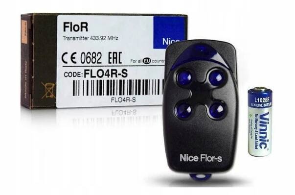 Pilot NICE FLO4R-S pro 4-kanálové pohony vjezdových bran 433,92 MHz