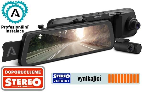 LAMAX S9 Dual - Promění zpětné zrcátko v autokameru