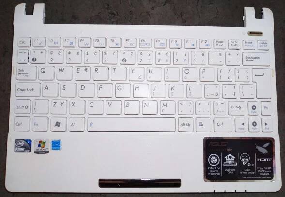 Klávesnice k notebooku Asus EEE PC R11CX -jako nová !!! - Notebooky, příslušenství