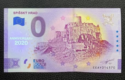 0 Euro Souvenir bankovka SPIŠSKÝ HRAD [ANNIVERSARY] 2020 - TOP - Sběratelství