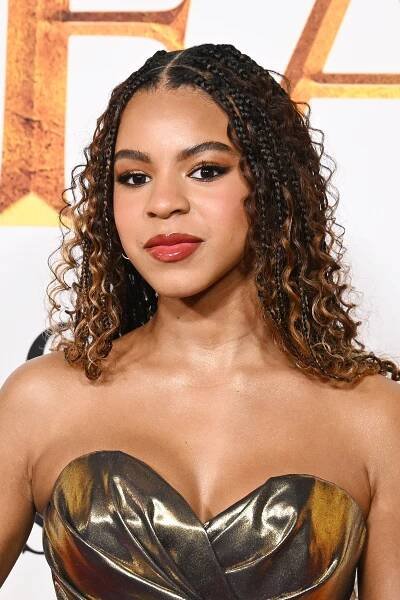 Blue Ivy Carter Showed Off Her Trendy Spring Nail Art While Doing Tina Knowles' Eyebrows
