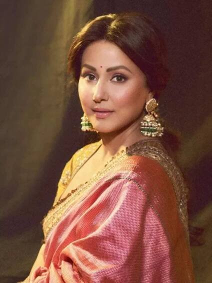 Breast cancer fighter Hina Khan's elegant pics