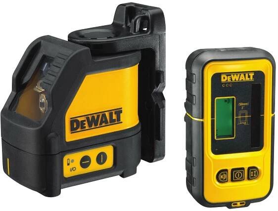 DeWALT- DW088CGP + DE0892G Zelený křížový laser samonivelační s příjmačem 