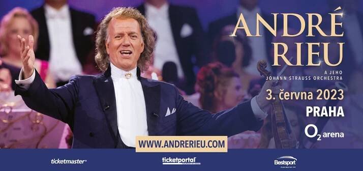 Superstar mezi houslovými mágy André Rieu se v roce 2023 vrátí do pražské O2 areny. Již poosmé – O2 arena