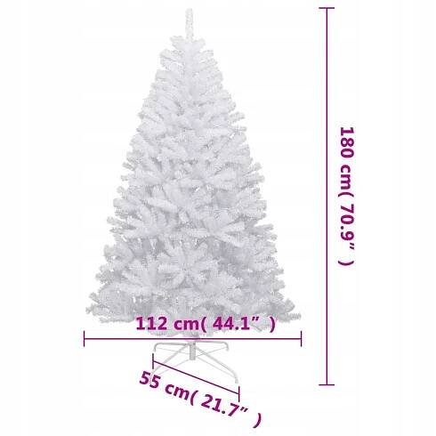 Umělý závěsný vánoční stromek, zasněžený, 180 cm - Allegro
