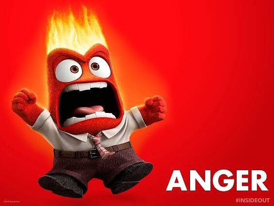 Anger Inside Out Flaming Head Wallpaper