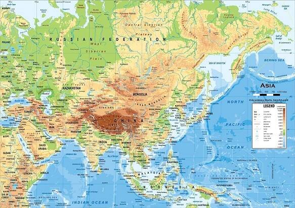 Asia Political Map Wallpapers - Wallpaper Cave
