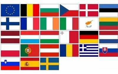 Komplet vlajek států EU