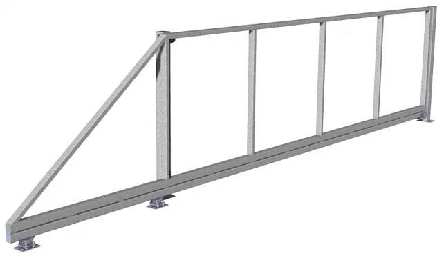 Samonosná posuvná brána š. 450 - 500 cm x v. 150 cm