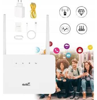 4G LTE ROUTER, BEZDRÁTOVÝ ROUTER 300 MBPS, 4G SIM MODEM, 2 X ANTÉNA