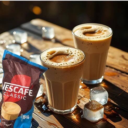 Káva Frappe Řecká NESCAFÉ 3 g s šejkrem, sada pro jednorázové FRAPPE Obchodní název NESCAFÉ Frappé Stick