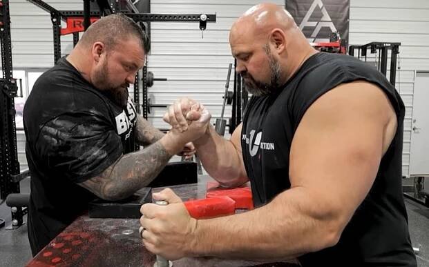 Brian Shaw Announces His First Arm Wrestling Match Against Eddie Hall
