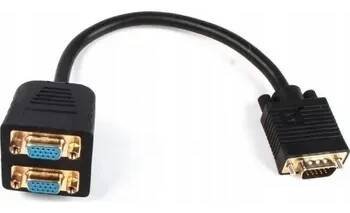 Video kabel Gembird CC-VGAX2-20CM černý 0,2 m