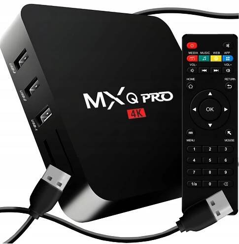 SMART TV BOX MXQ PRO 4K 1+8GB ANDROID 11.1 WIFI SD 5G DEKODÉR POLŠTINA