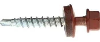 Spojovací materiál RAWLPLUG Šroub samovrtný OD do dřeva "farmářský šroub" + ocelová podložka - RAL BAREVNÉ Varianta: 4,8 x 35 mm RAL3011