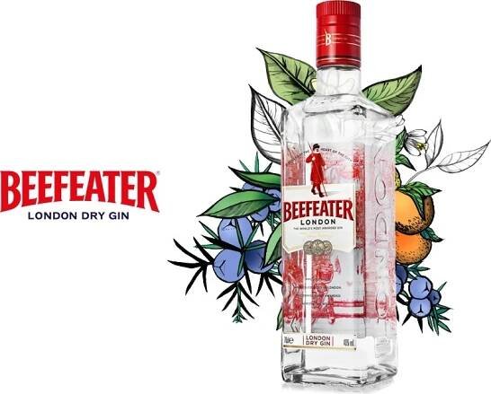 Beefeater London Dry Gin 40% 1 l (holá láhev)