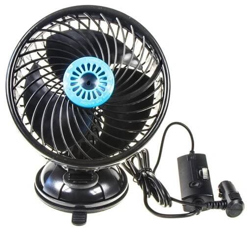 Ventilátor 150mm na přísavku 12V s ionizátorem