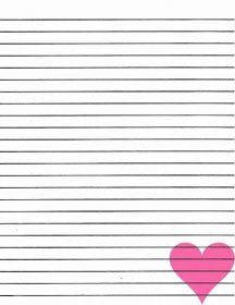 Free Lined Writing Paper Luxury Just Smashing Paper Freebie Pink Heart Lined Paper