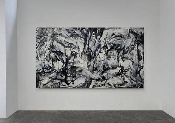 Todd Hunter, Installation View: fox jensen, Alexandria, 2021, Sleepy Head, Oil on canvas, 183 x 320 cm