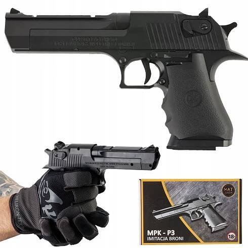 PISTOLE NA KULIČKY DESERT EAGLE ASG IMITACE ZBRANĚ NA KULIČKY 6MM pro děti