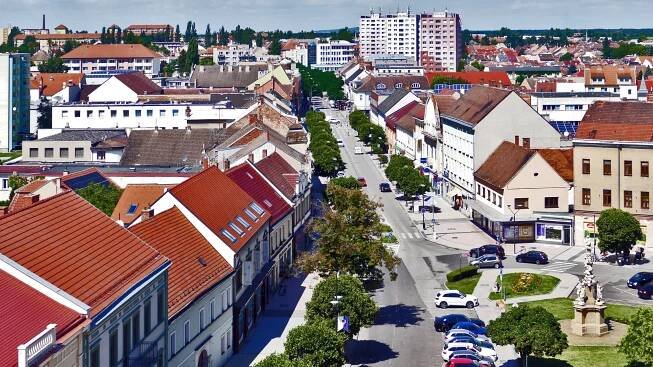 Fotografie - Hodonín pohledem z radniční věže - 11.08.2023