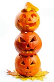 Strašidelné dýně halloween jack o lucerny — Stock obrázek