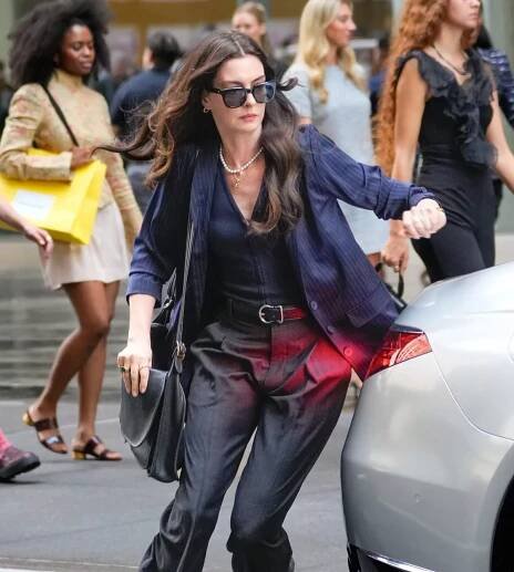 Anne Hathaway had been filming the sequel to the Devil Wears Prada just three hours before the New York City mass shooting 