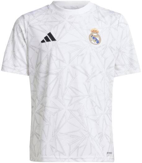 Real Madrid adidas Pre Match Shirt - White - Kids, , rebel_hi-res