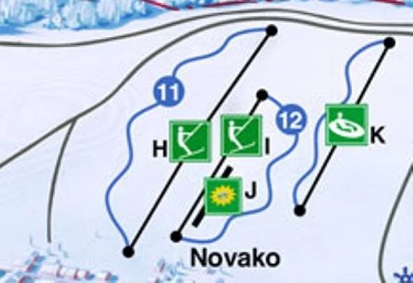 Ski areál Novako - Boží Dar - informace a mapa