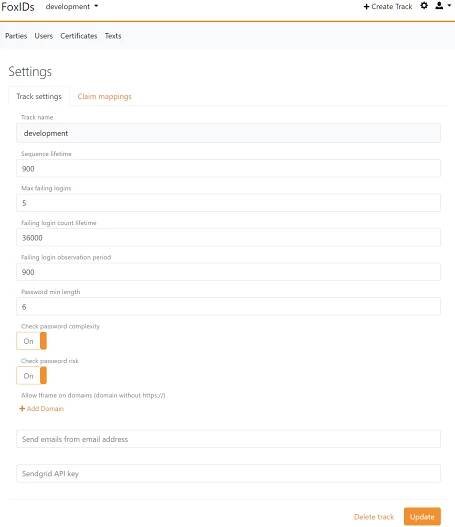 Configure environment settings