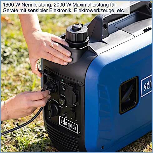 Benzínová invertorová elektrocentrála SCHEPPACH SG2500i 2,2kW 2000W | BezKabelu.eu