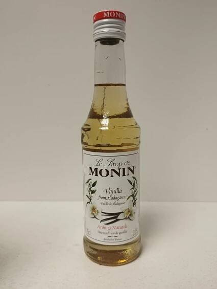 Monin vanilka 0,25 l - Sirupy | Prodej potravin, nápojů a alkoholu Rojal
