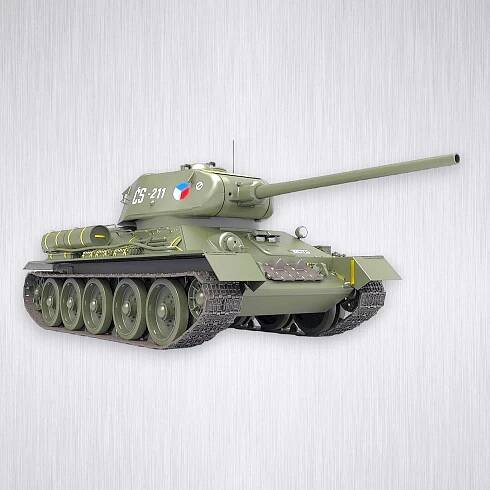 Dárek pro muže. Plastikový model tanku Т-34-85 v měřítku 1:35.