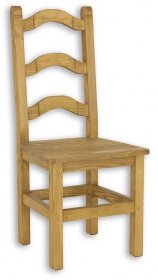 KT705 dřevěná rustikální jídelní židle z přírodní borovice Drewmax 