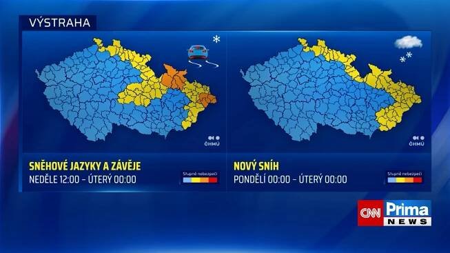 Předpověď počasí 12.12.2022