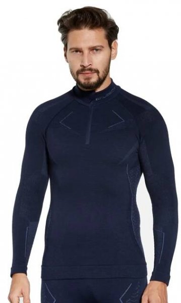 TERMOAKTIVNÍ SPODNÍ PRÁDLO PÁNSKÁ MERINO VLNA EXTREME WOOL TERMO TEPLÁ XL Barva modrá
